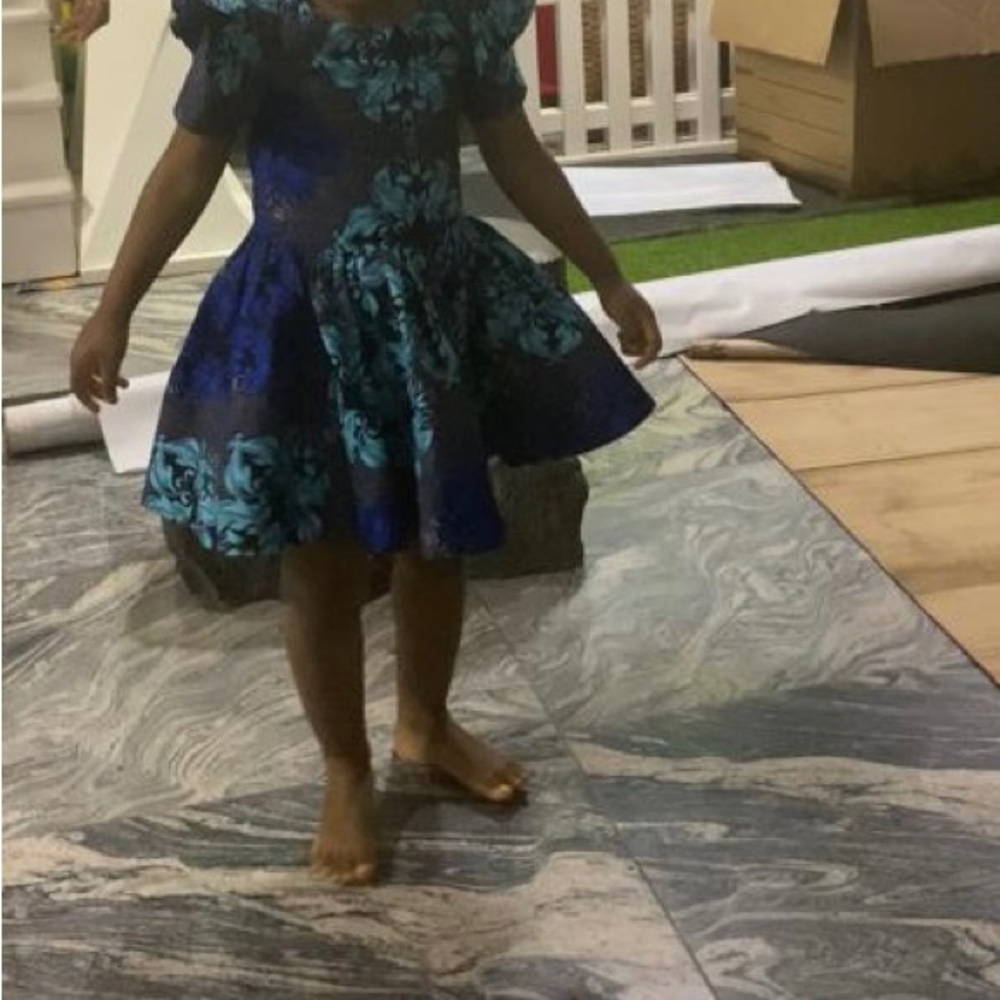 Pretty African Print Girl Dress - Picture 4 of 6